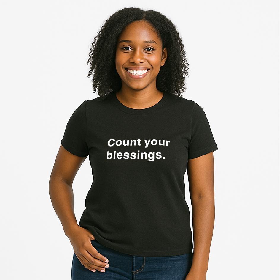 Statement Tee - Count Your Blessings