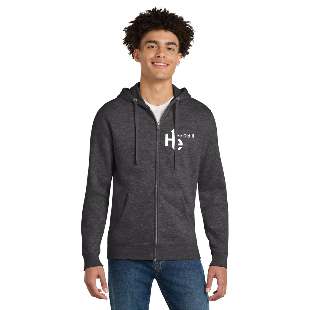 Zip Up Hoodie - He did it.