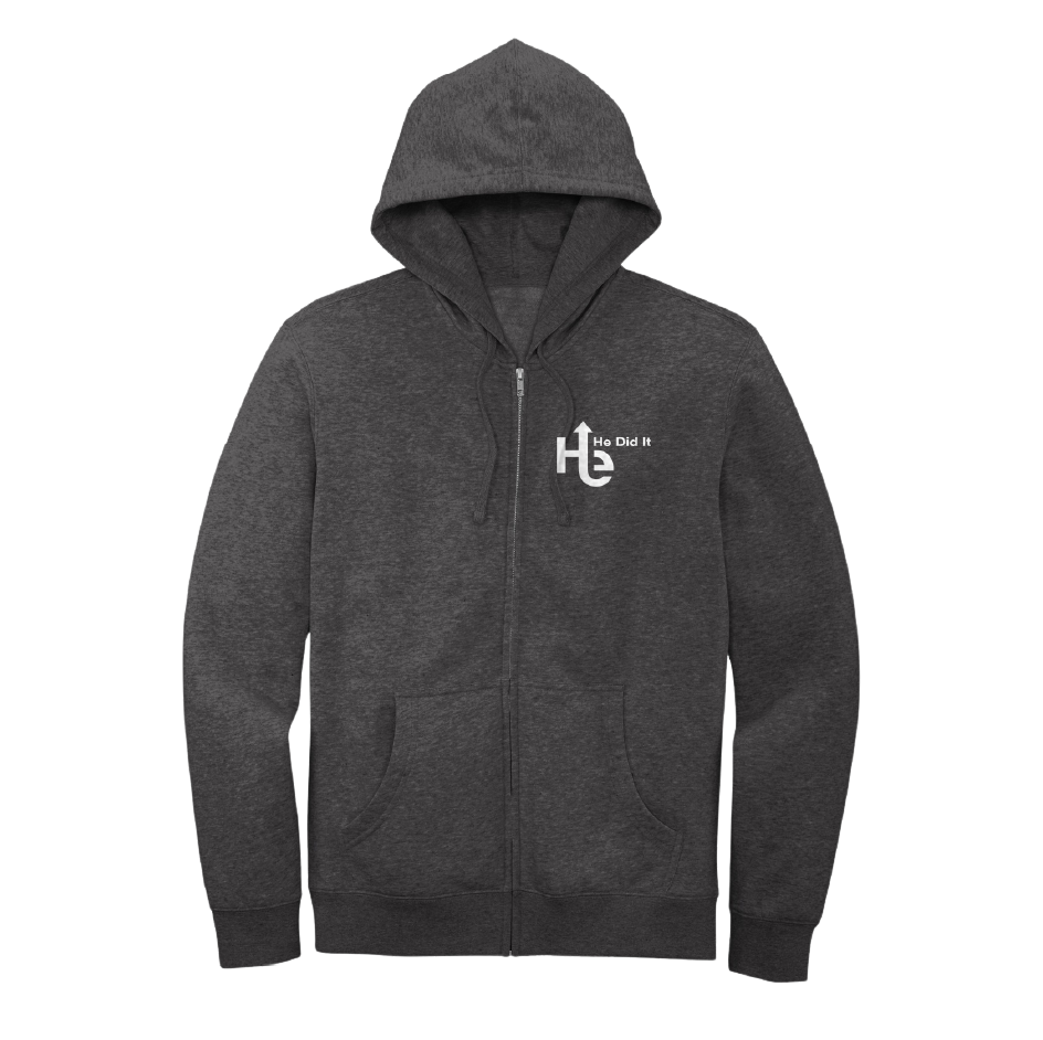 Zip Up Hoodie - He did it.